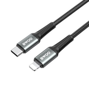 Type-C to Lightning & Type-C 2 in 1 Fast Charging Cable PD 100W Nylon 1M