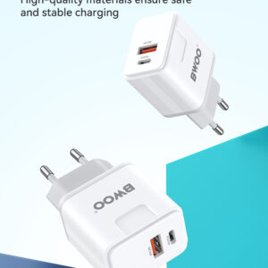 BWOO PD 20W / QC3.0 FAST WALL CHARGER (CDA 157)