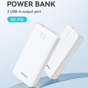 BWOO DUAL USB-A OUTPUT POWER BANK (P32) 20000MAH