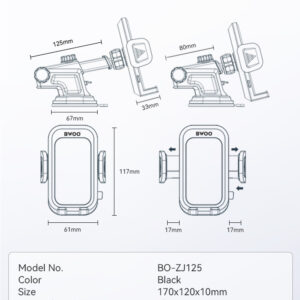 BWOO CAR DASH BOARD BRACKET ( ZJ-125)