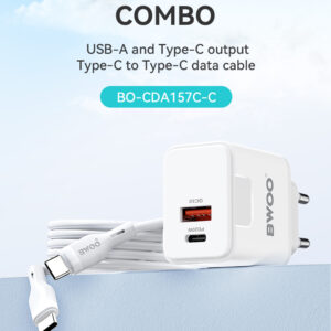 BWOO 20W CHARGER COMBO (BO-CDA157C-C)