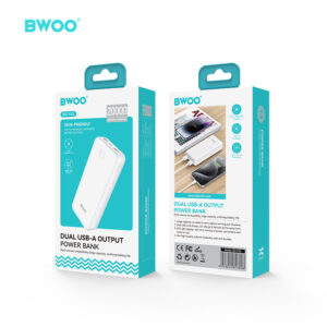 BWOO DUAL USB-A OUTPUT POWER BANK (P32) 20000MAH