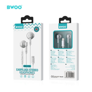 BWOO WIRED HEADSET (HF-166) 1.2M TYPE-C